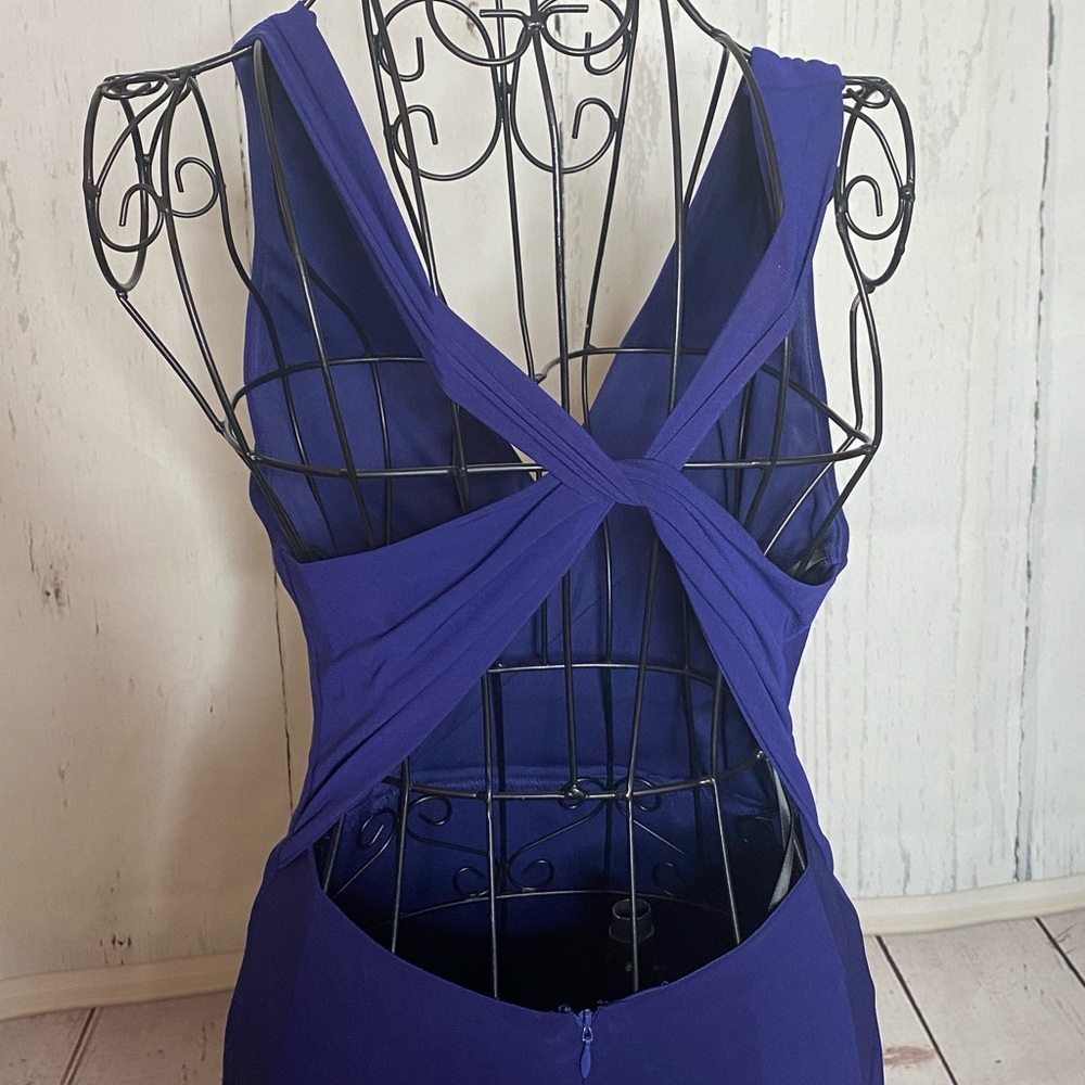 Elegant Navy Blue Dress - Picture 9 of 13